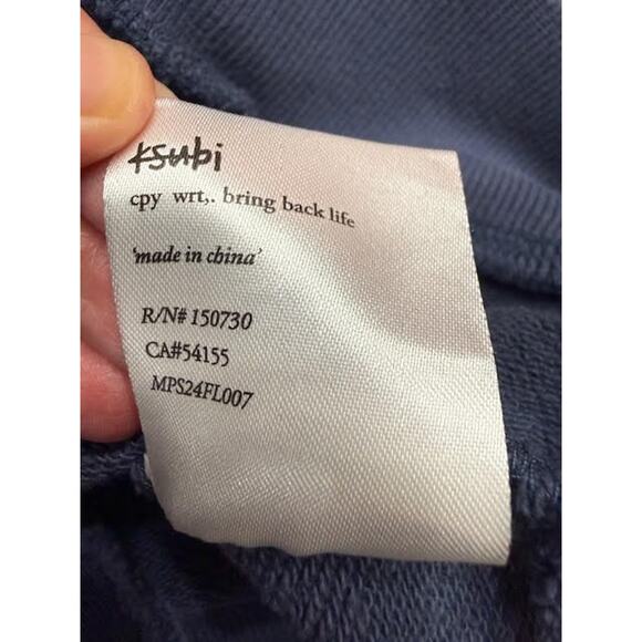 Ksubi Blue Pullover Hoodie Cross Print Streetwear Sweatshirt L NWT Flawed - Picture 9 of 10